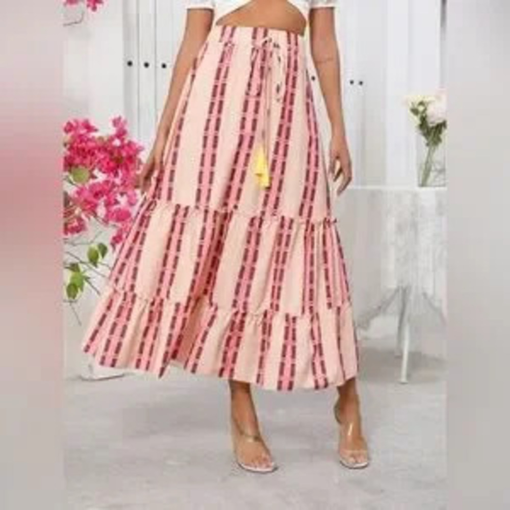 Tassel Midi Skirt
